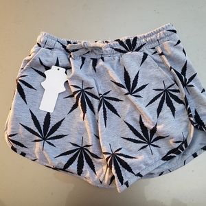 Sexy Pot Leaf Shorts (XL)